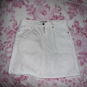 Everlane White Denim Skirt